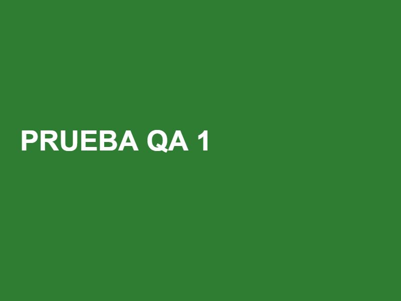 [PRUEBA QA] Parlante Bluetooth