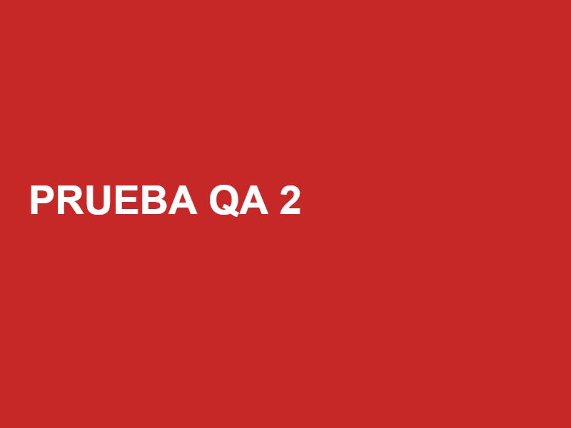 [PRUEBA QA] Parlante Bluetooth